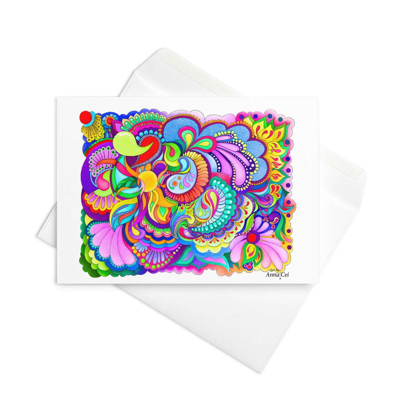 Paisleys from South Dakota - Folded Art Card
