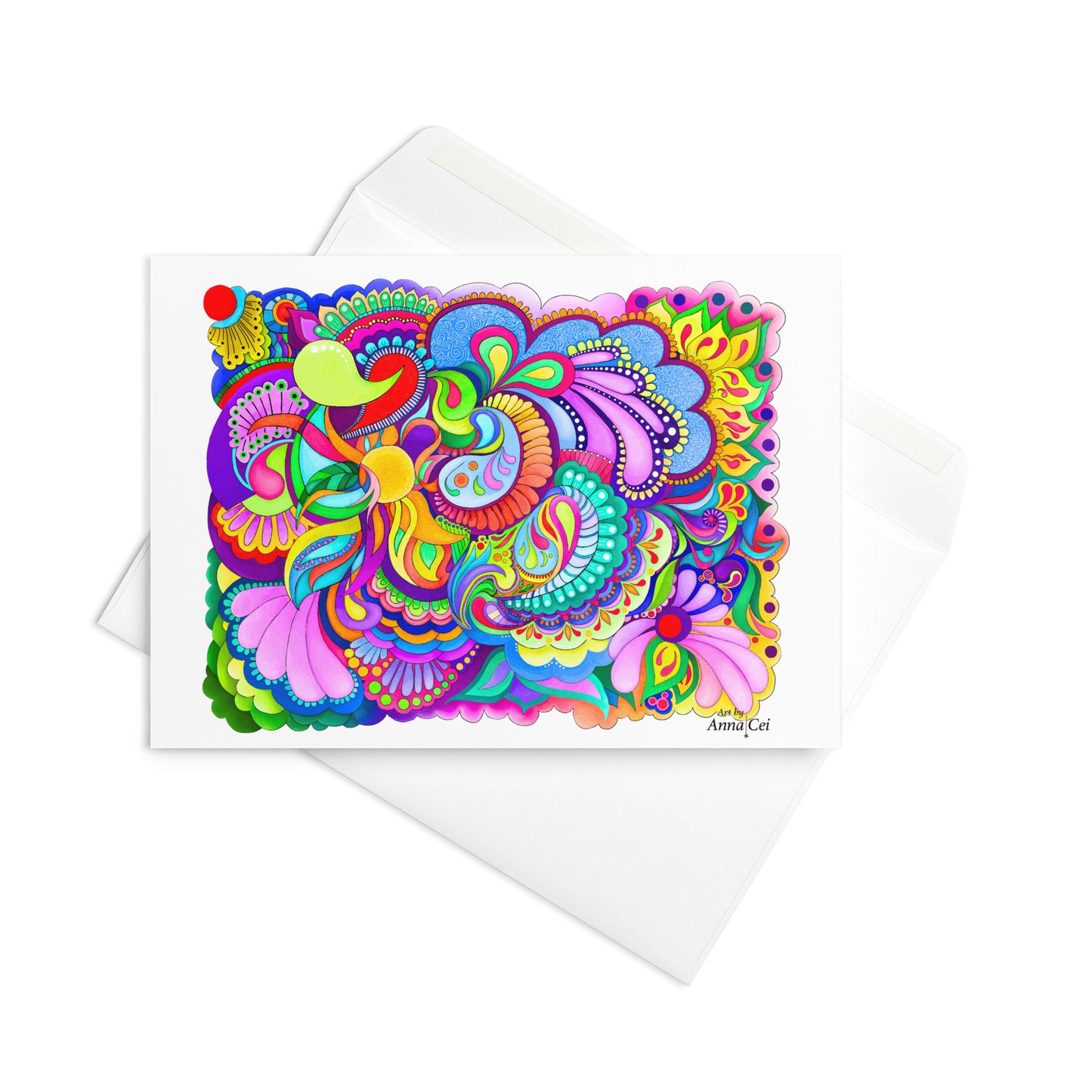 Paisleys from South Dakota - Folded Art Card